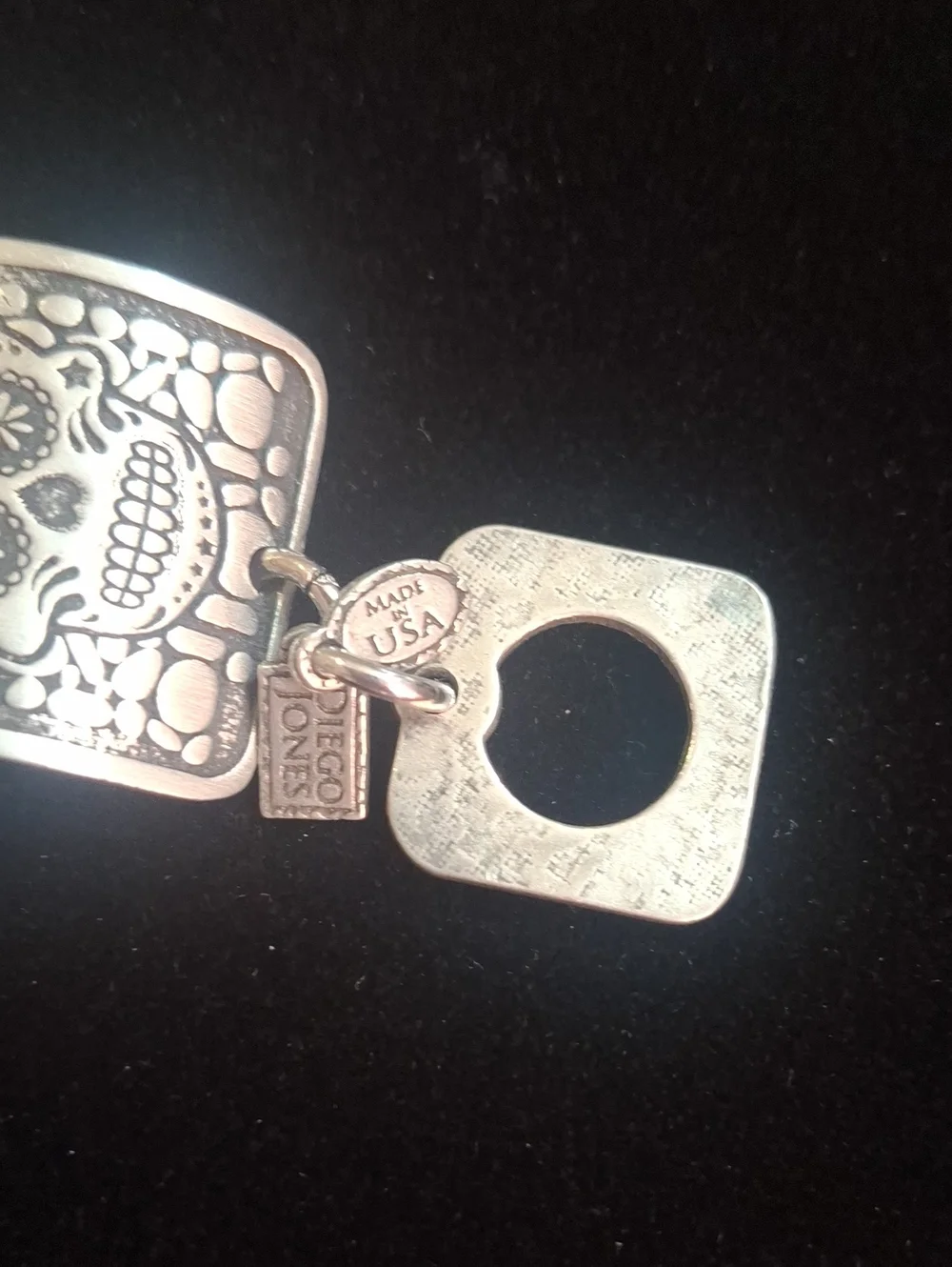 Day of the Dead Sugar Skull Link Bracelet